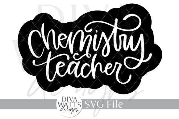 Chemistry Teacher Word Art SVG for Crafts and Graphics
