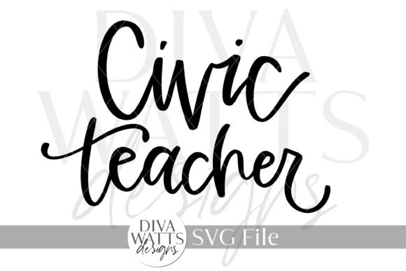 Civic Teacher SVG for Crafts and Graphics