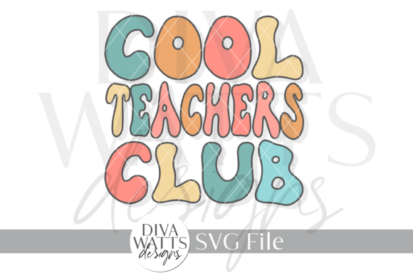Cool Teachers Club Word Art SVG Review