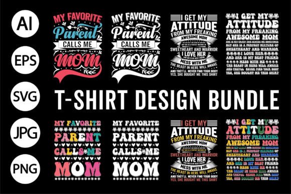 Custom Typography T Shirt Design Bundle for Graphics and T-Shirt Designs