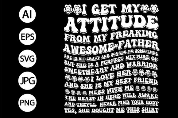 Father Typography T-shirt Design Svg for Crafting and Graphics