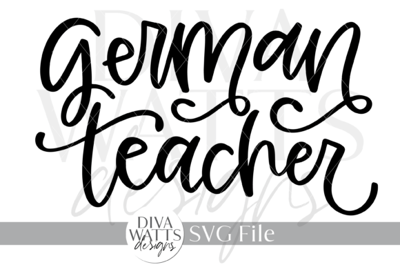 German Teacher SVG for Crafts and Graphics