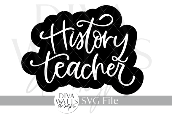 History Teacher Art Illustration SVG for Crafts and Graphics