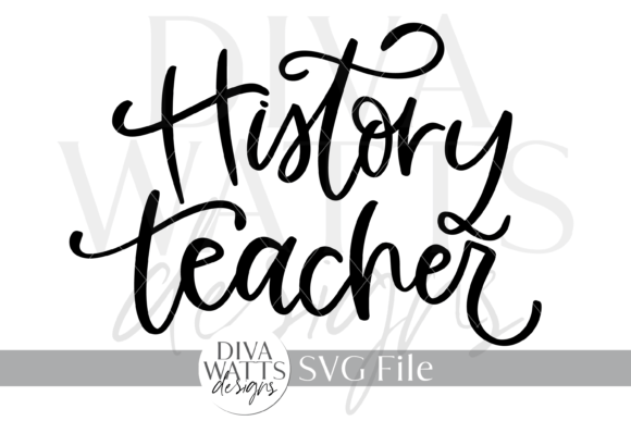 History Teacher SVG for Local Business Branding