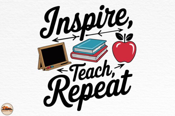 Inspire Teach Repeat Graphics for Crafts and Creative Projects