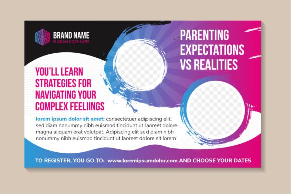 Parenting Expectation Horizontal Banner for Print Templates and Graphics