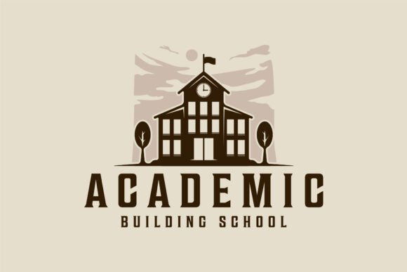 School or University Architecture Logo for Branding and Graphics