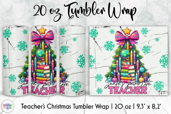 Teacher Christmas Tumbler Wrap 20 Oz Graphics for Festive Branding
