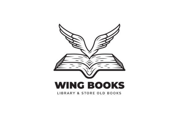 Wing Books Logo for Crafting and Small Business Graphics